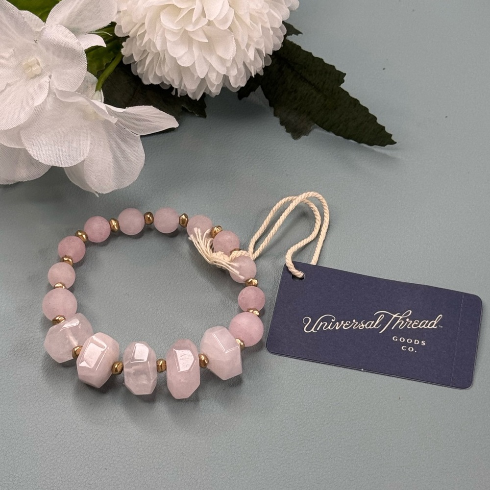 Universal Thread Pink Rose Quartz Bracelet